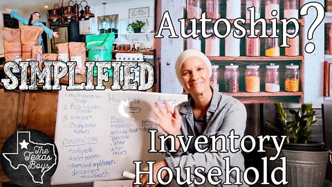 Simplified Household Inventory | Autoship? | Prepping Made Easy! | Healthy Prepping WITH LINKS!