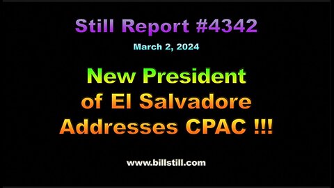 New President of El Salvador Addresses CPAC !!!, 4342