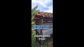 Minhocário em caixas de isopor - DIY - Garden -