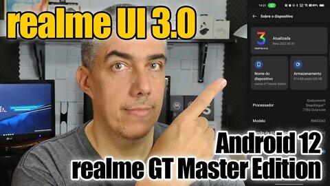 realme UI 3.0 e Android 12 chegou no realme GT Master Edition