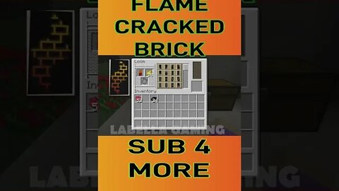 Minecraft: Flaming Cracked Brick Banner