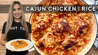 Delicious one pan Cajun chicken and rice