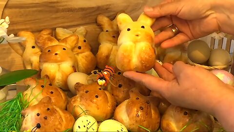 Easter-inspired bunny rabbit pastries