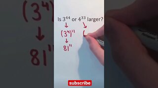 which exponent is bigger