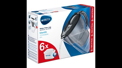 Brita Marella Cool Water Filter Jug and Cartridges Starter Pack, White