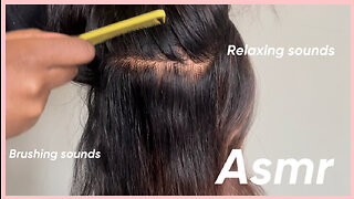 Asmr | hair play,hair brushing, relaxing sounds, hair combing,whisper sounds