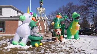 Lansing couple uses yard decorations to spread holiday cheer