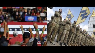 Media Calls TRUMP OHIO RALLY WW2 Villains while Supporting A Military w/ Real WW2 Inspired Soldiers