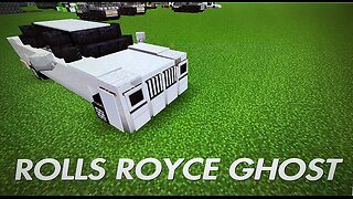 Minecraft Tutorial - Rolls Royce Ghost - how to make a car in Minecraft