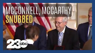 Mitch McConnell, Kevin McCarthy snubbed by fallen officer's family at medal ceremony