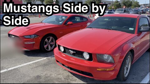 Ford Mustang GT S197 & S550 Side by Side