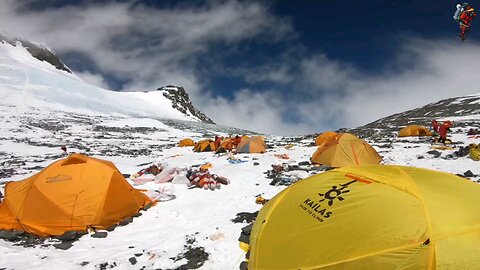 This Is Camp 4 Rest A Climber Mount Everest Expedition