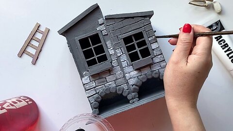 DIY Beautiful miniature cardboard house 👉 for tea bags