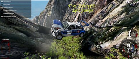 BeamNG Cliff Jumping