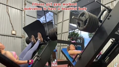 Fitness girl gym workout motivation to have a beautiful body
