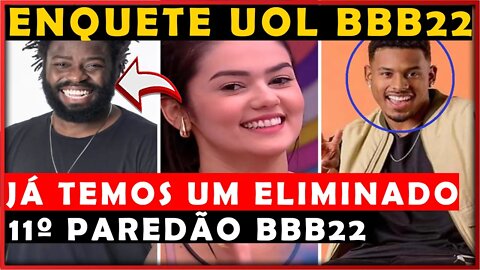 ENQUETE UOL REVELA QUEM SAI DO BBB22 NO 11º PAREDÃO ENTRE DOUGLAS, ESLOVÊNIA E PAULO ANDRÉ