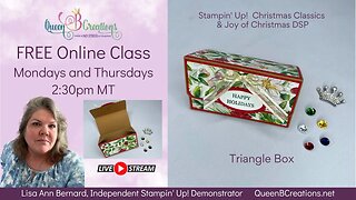 👑 Stampin' Up! Christmas Classics Triangle Box