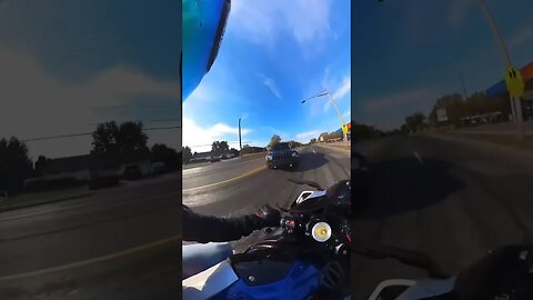 Jeep Nearly Hits Motorcyclist! 😲