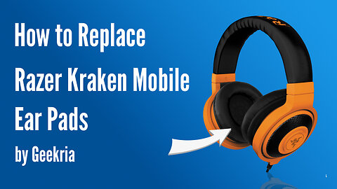 How to Replace Razer Kraken Mobile Headphones Ear Pads / Cushions | Geekria