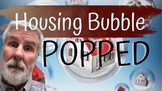 The Housing Market Bubble Just Popped (REALLY)