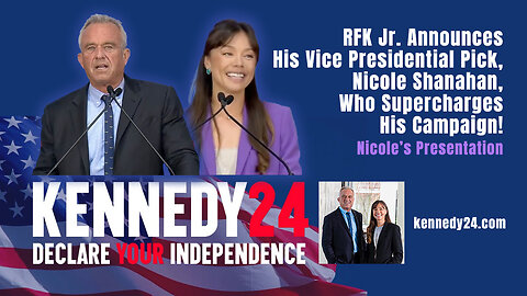 RFK Jr. Announces His Vice Presidential Pick, Nicole Shanahan (Nicole's Presentation)