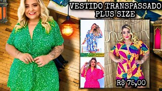 ✔️ VESTIDO TRANSPASSADO PLUS SIZE LEVINHO VISCOLYCRA