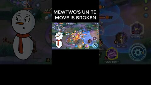 MEWTWO'S UNITE MOVE IS BROKEN 😱😱POKÉMON UNITE #shorts
