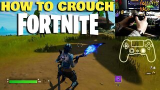 How To CROUCH In FORTNITE