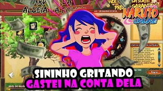 Sininho gritando porque gastei na conta dela! Naruto Online #shorts