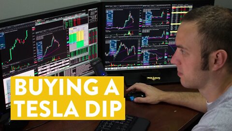 [LIVE] Day Trading | Buying a Tesla (TSLA) “Dip”!