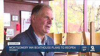 Montgomery Inn Boathouse to reopen by Nov. 9 after fire