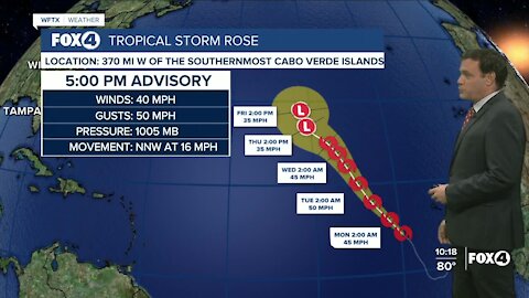 Tracking Tropical Storm Rose