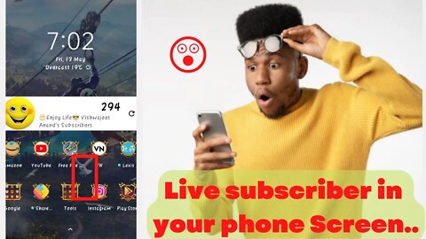 Live subscriber count in your phone screen#how ?