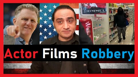 Actor Michael Rapaport films a man robbing a Rite Aid in NYC on 81 street and 1st Avenue...