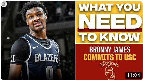 EVERYTHING YOU NEED TO KNOW About Bronny James Committing To USC I Sports