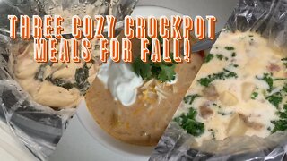 COZY CROCKPOT MEALS FOR FALL | COOK WITH ME | FALL MEAL IDEAS