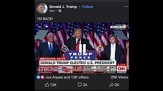 Trump posted “I’M BACK!” On Facebook!