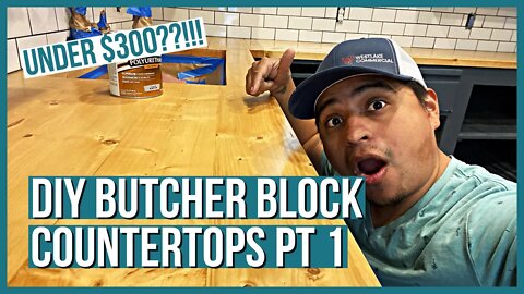 DIY 2x6 Butcher Block Countertops pt1 | DIY Wood Countertops | Countertops under $300