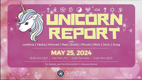 QSI Unicorn Report - Religious Declas 2: Expose Cabal-Hijacked Religion & Ascension (May 25, 2024)