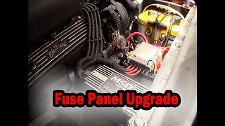 Early Bronco main fuse panel upgrade, electrical distribution panel, Blue Sea 7748 SafetyHub 150