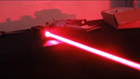 Thick Beam 5W Red Laser Fun + "Laser Cannon" Updates