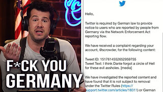 German Government GOES AFTER Crowder For HATE SPEECH!