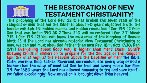 Phil. 3 MEN FAILED EXCEEDINGLY IN SAVING OURSELVES! NOW CHRIST BRINGS SALVATION DOWN FROM HEAVEN!