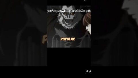 Your not popular Death note funny moments #1 #shorts #funny #deathnote #foryou #fyp