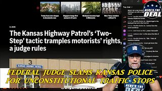 FEDERAL JUDGE SLAMS KANSAS POLICE FOR UNCONSTITUTIONAL TRAFFIC STOPS - HighImpactFlix