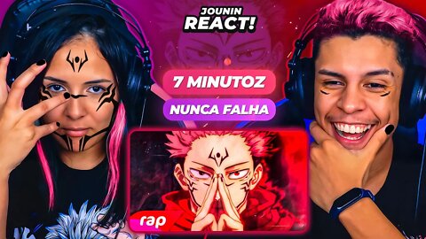 Rap do Itadori Yuji e Sukuna - RECEPTÁCULO DO REI DAS MALDIÇÕES | 7 Minutoz | [React Rap Nerd] 🔥