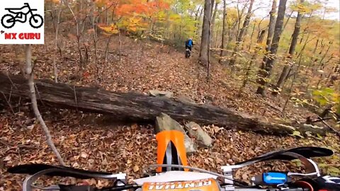 Ripping KTM 350's on some beautiful West Virginia singletrack!
