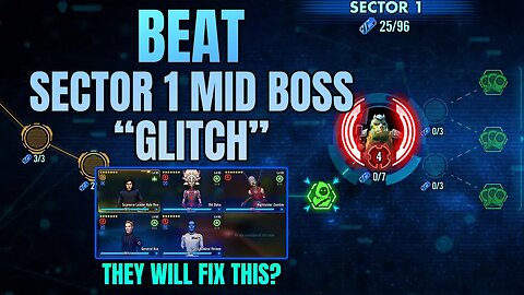 BEAT SECTOR 1 MID BOSS GLITCH. Or wait till they fix it - SWGOH GALACTIC CONQUESTS