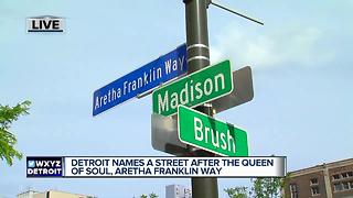 Detroit street renamed Aretha Franklin Way