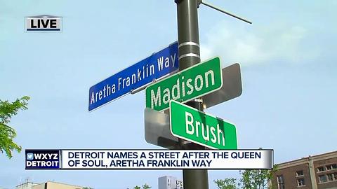 Detroit street renamed Aretha Franklin Way